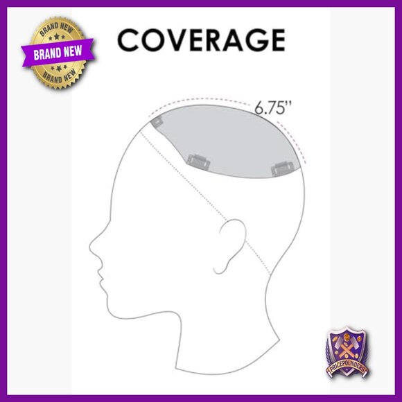 12 Inch Clip-In Hair Topper, Double Monofilament Base, Wavy Synthetic Hair - Picture 5 of 7